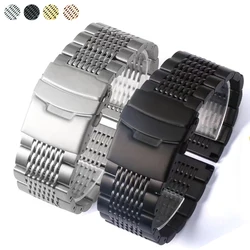 Watch Band For Samsung Galaxy Watch 5 40/44mm 4 46 43mm Stainless Steel Watch Bracelet Straps For Huawei Wristband 18 20 22 24mm