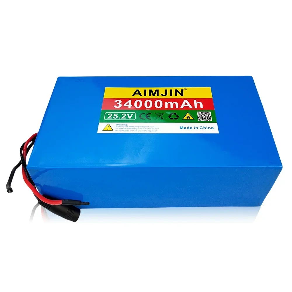 حزمة بطارية ليثيوم 18650 6S10P 25.2 فولت 34000 مللي أمبير في الساعة لإمدادات الطاقة الكهربائية الخارجية وما إلى ذلك، مع شاحن #6