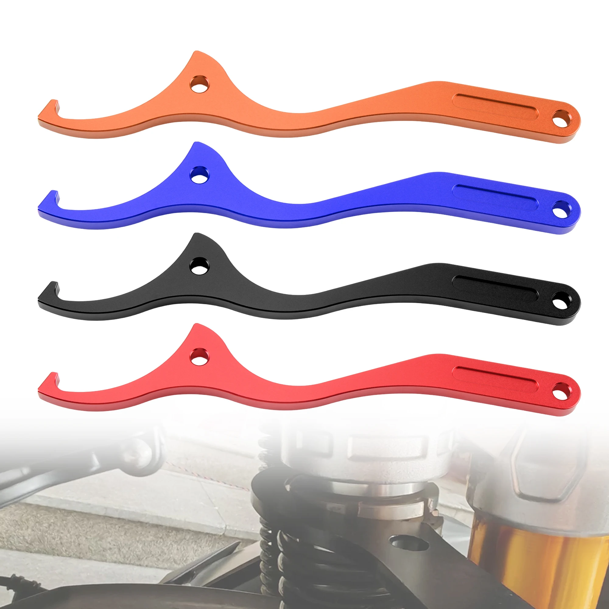 For KTM SX XC SXF XCW XCF EXC EXCF 125 500 2016 2023 Motorcycle CNC Rear Damping Shock Spanner Wrench Motocross Repair Tools 4