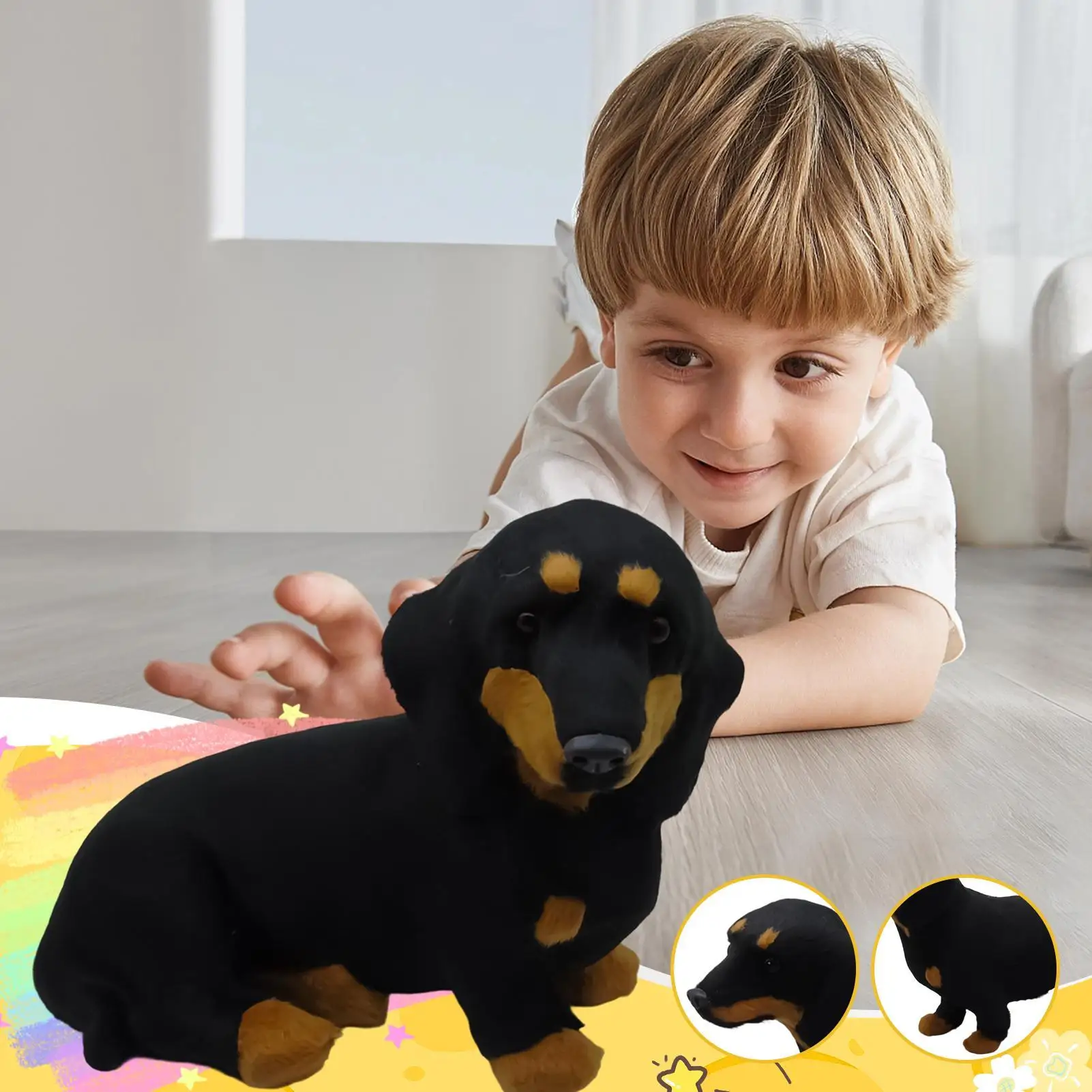 

Милая реалистичная мультяшная собака таксы, плюшевая игрушка, плюшевая подушка, плюшевые животные, игрушки для девочек, домашний декор, длинная подушка для собаки, подарок