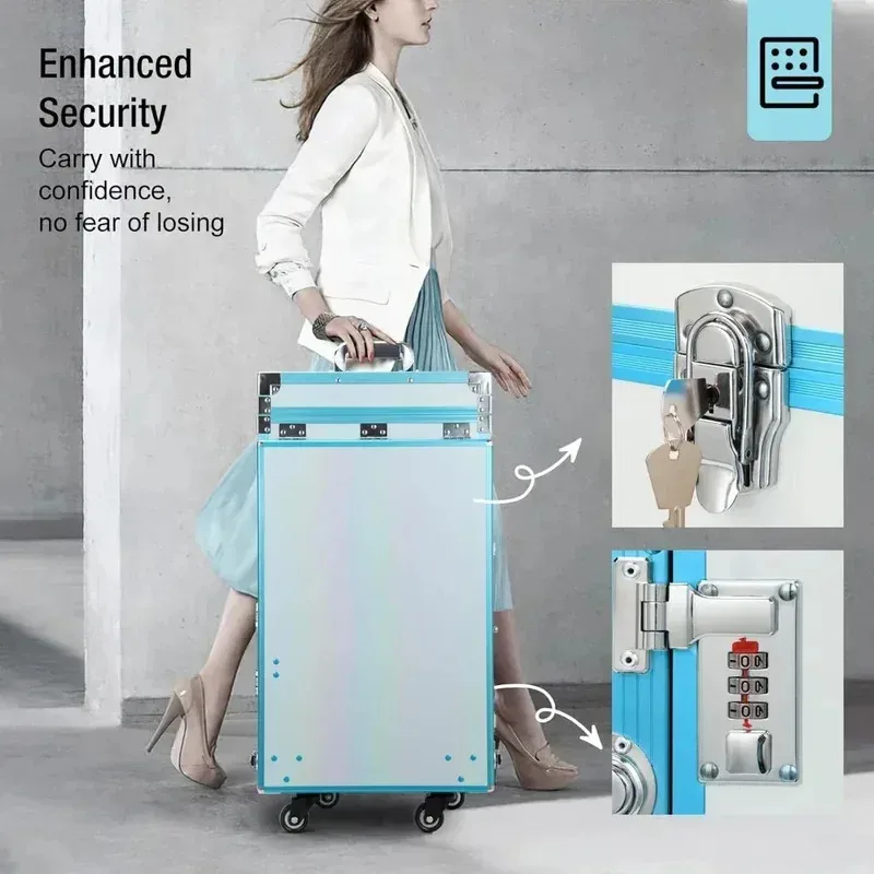 طاولة مانيكير محمولة قابلة للطي لتنظيم مكياج السفر مع مكبر صوت لعناية بالأظافر #4