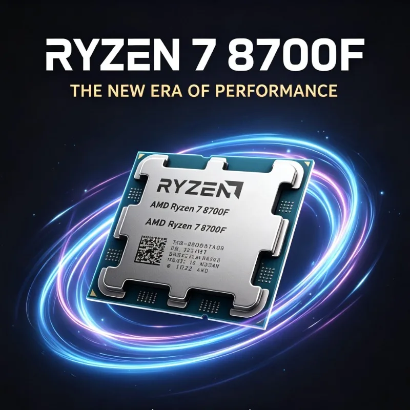 Energy Efficient R7 8700F 4NM Processor Socket AM5 8C16T Gaming Desktop CPU Without Coole