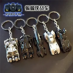 DC Animation Figure Batman Bruce Wayne Batmobile Metal Key Chain Bag Key Ring Pendant Accessories Children's Toys Birthday Gifts