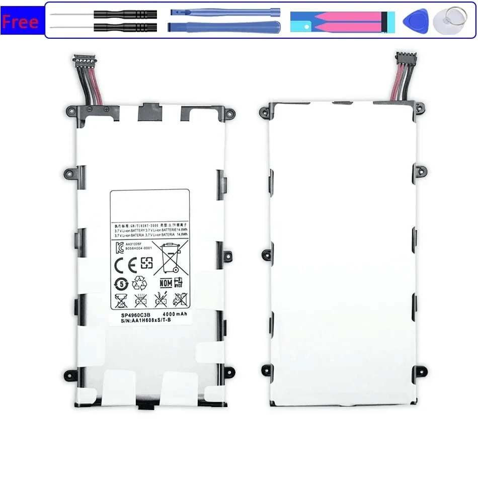 Battery 4000Mah For Samsung GALAXY Tab 2 7.0 GT P3100 P3110 P3113 P6200 P6210 GT-P3100 GT-P3110 SP4960C3B