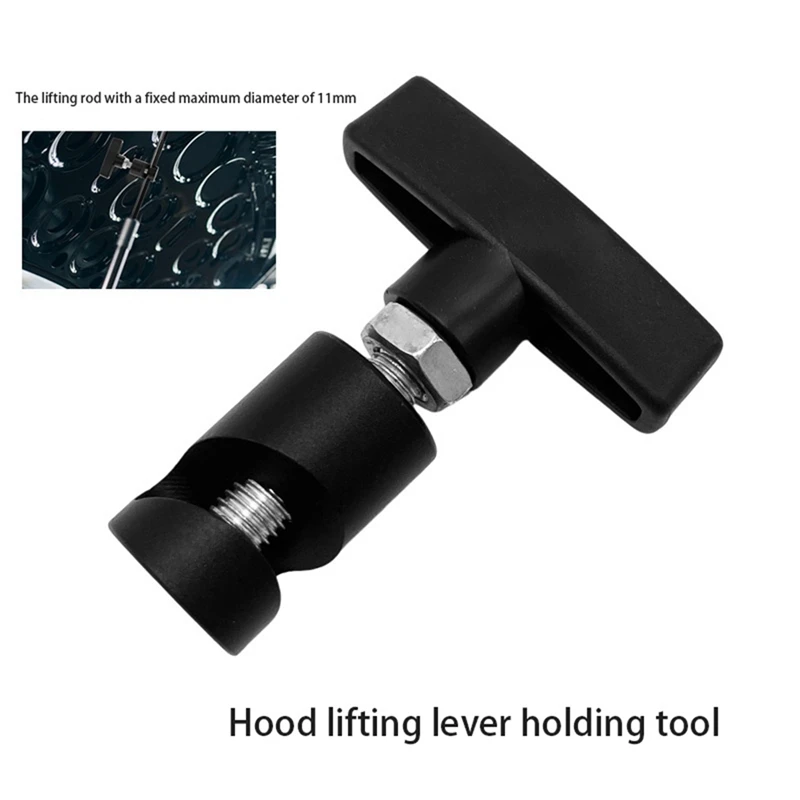 4 Pcs Car Hood Strut Clip Hood Lift Support Clip 0.55 In (Approx. 1.4 Cm) Lift Support Clip Black