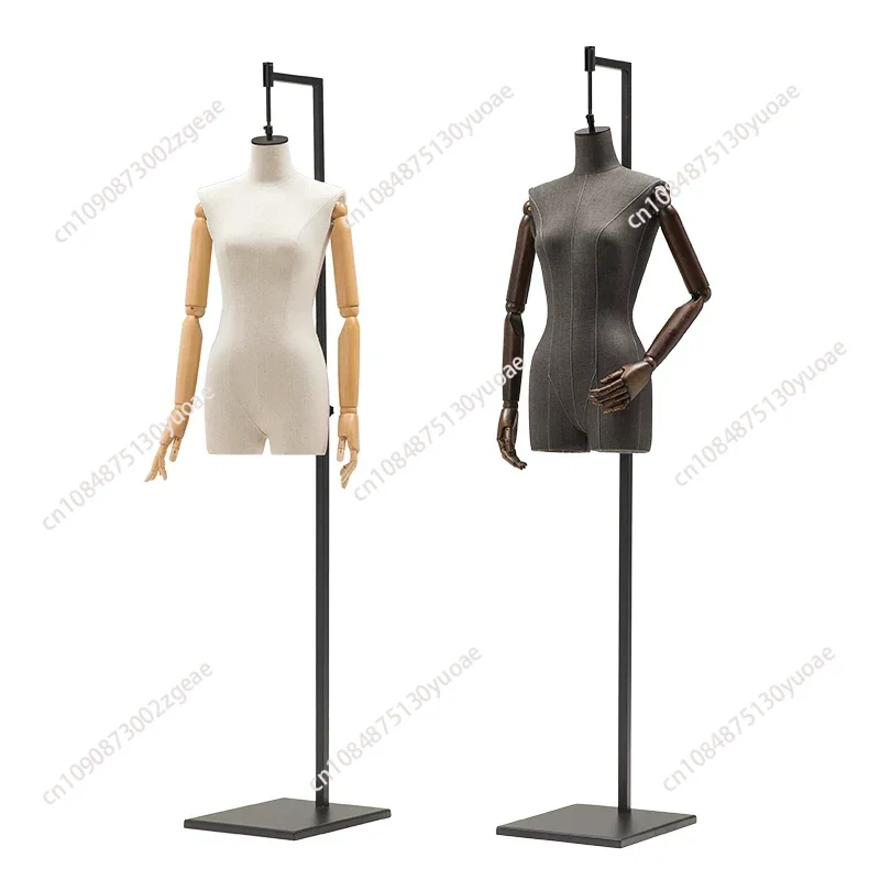 Window Half-length Mannequin for Women's Clothing Bust Display Mannequins Female Mannequin for Clothing Store Hanging Mold Props