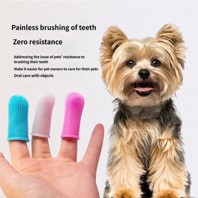 Suprimentos para Animais de Estimação, Escova de Dentes para Cães e Gatos, Ferramenta de Limpeza de Dentes de Silicone Ultra Macia, Produto de Limpeza Universal para Animais