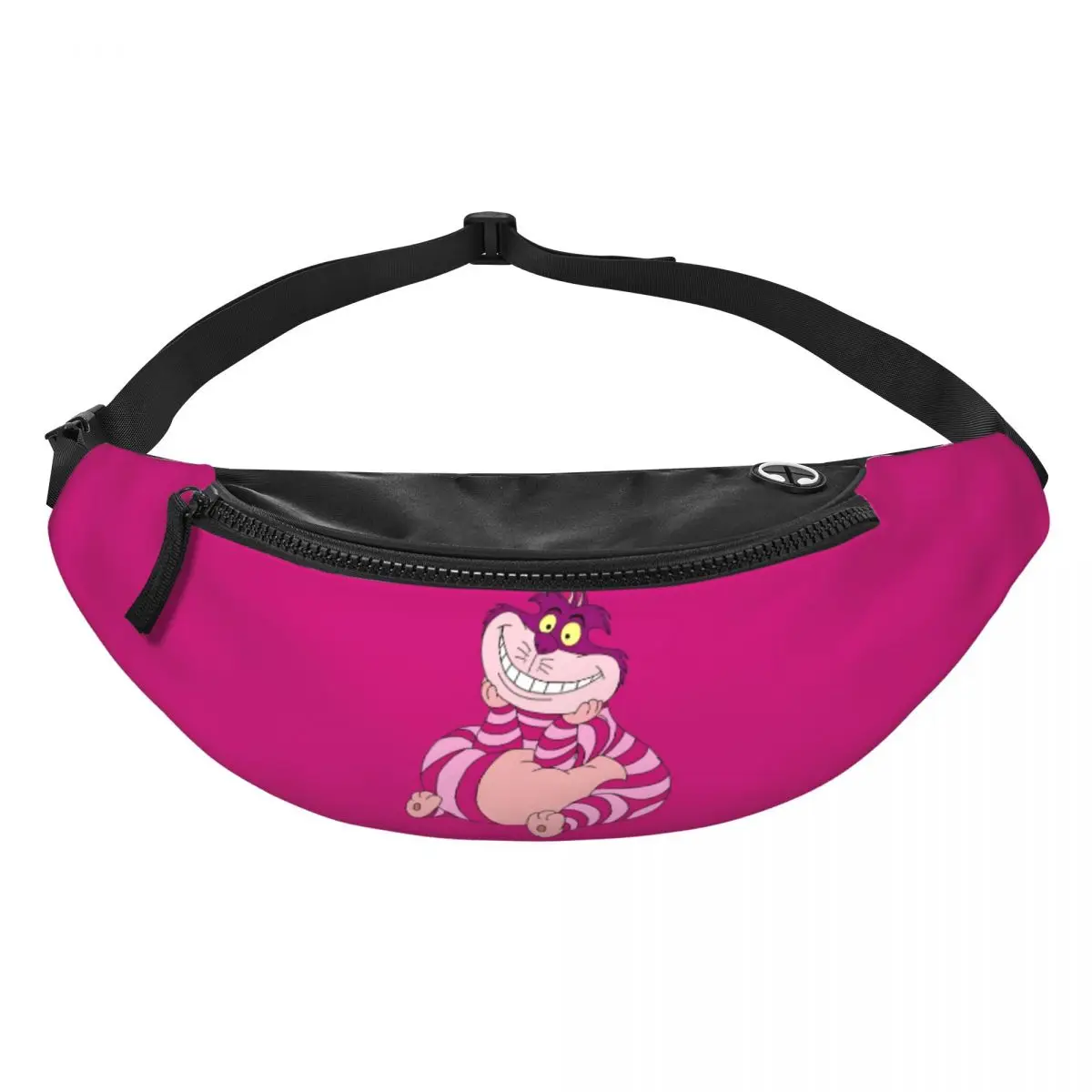 

Custom C-Cheshire Anime Cat Fanny Pack Women Men Crossbody Waist Bag for Cycling Camping Phone Money Pouch