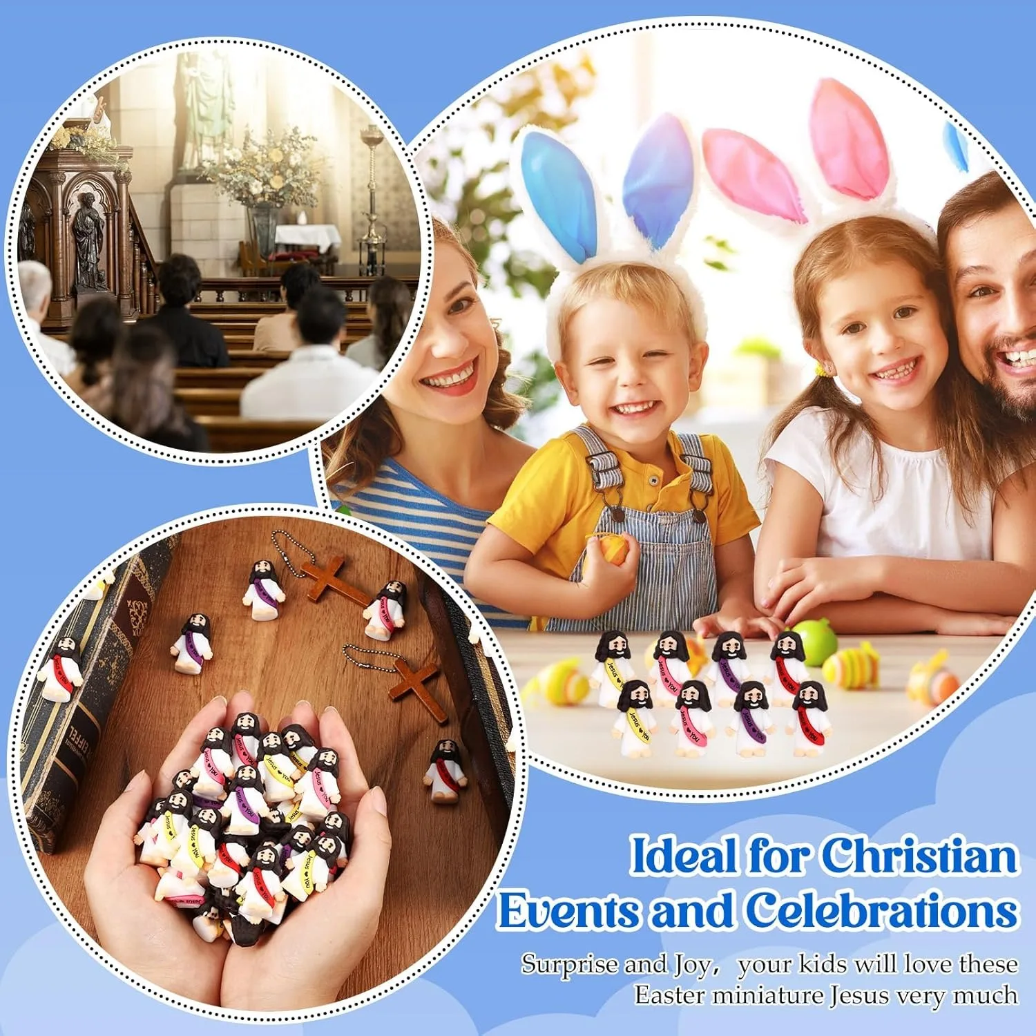 10/20/30 قطعة مع رسائل عيد الميلاد يسوع الحلي يسوع الديكور عيد الميلاد الحلي يسوع يحبك اللعب يسوع المواد #6