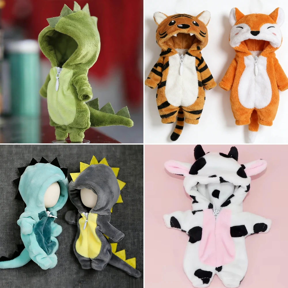 

1/12 BJD Doll Clothes Cute Dinosaur animal monster Dolls Clothing for ob11,obitsu 11,molly, gsc Doll Accessories Toys Gifts