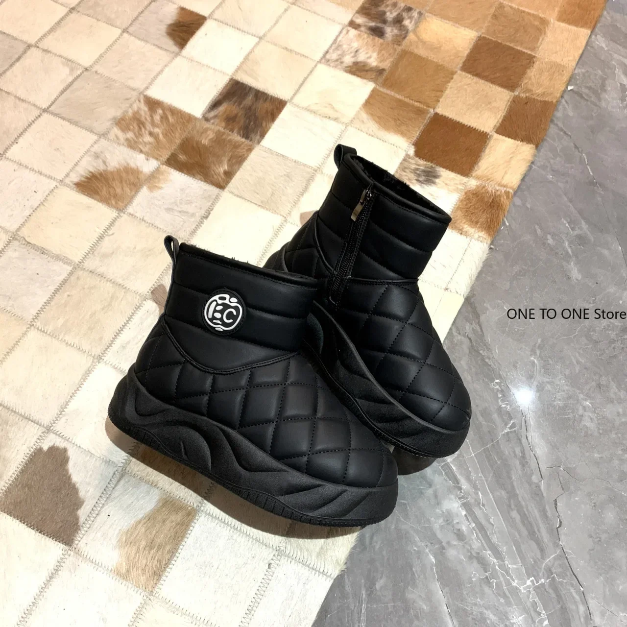 Snow Boots Women's Velvet Thickening 2025 New Winter Fashion Short-tube Slip-on Warm Bread Cotton Shoes Winter Boots Women Shoes image 3