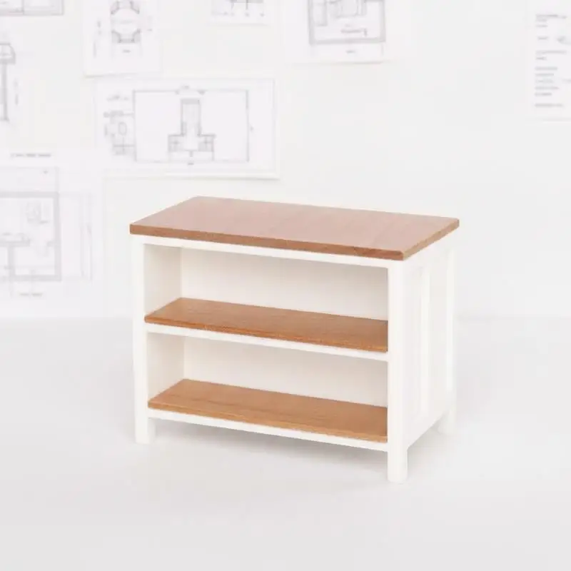 1/12 Scale Dollhouse Miniature Furniture Shelf Cabinet Operator Counter Bar Dollhouse Kitchen Accessory