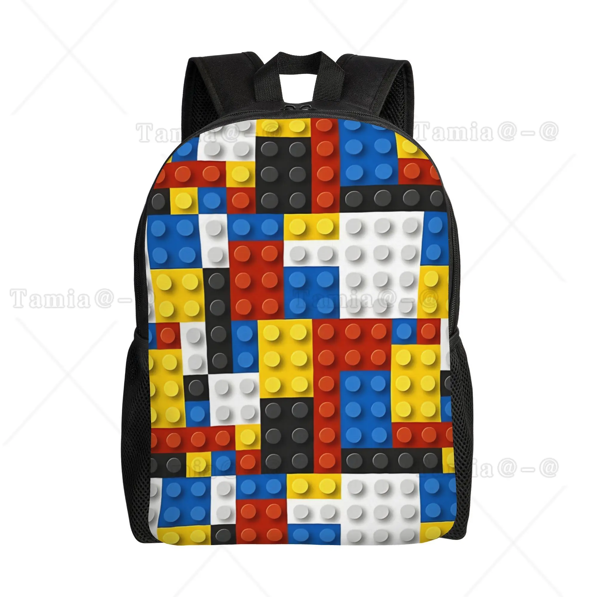 Dragonfly Design Mandala Print Backpack Large Capacity Computer Laptop Bag Book Bag For Work Travel Office College