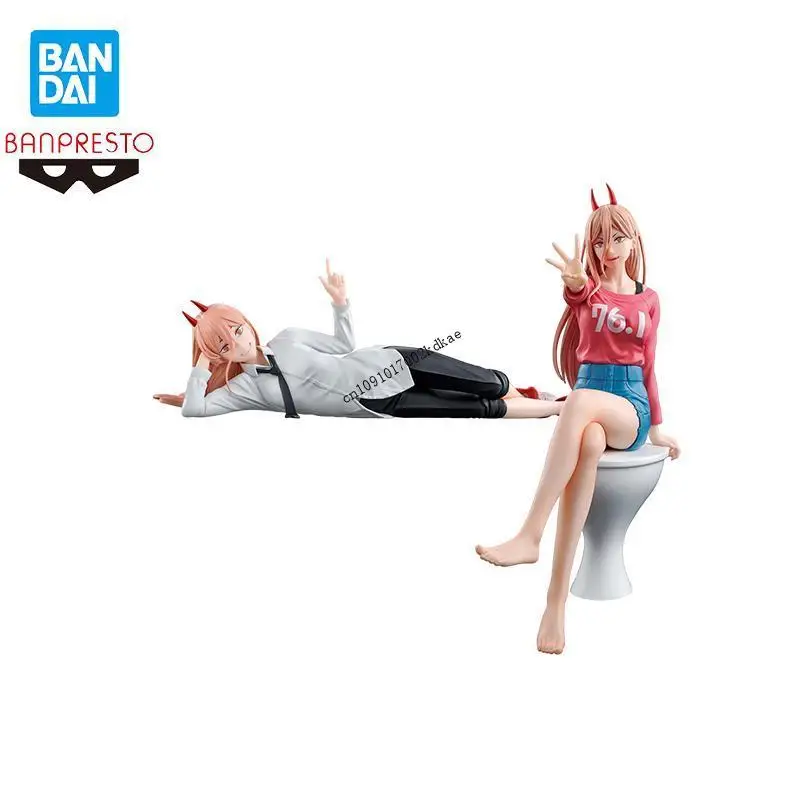 재고 있음 반다이 반프레스토 오리지널 전기톱 맨 파워 피규어 장식품 모델 애니메이션 캐릭터 수집 귀여운 만화 축제 선물