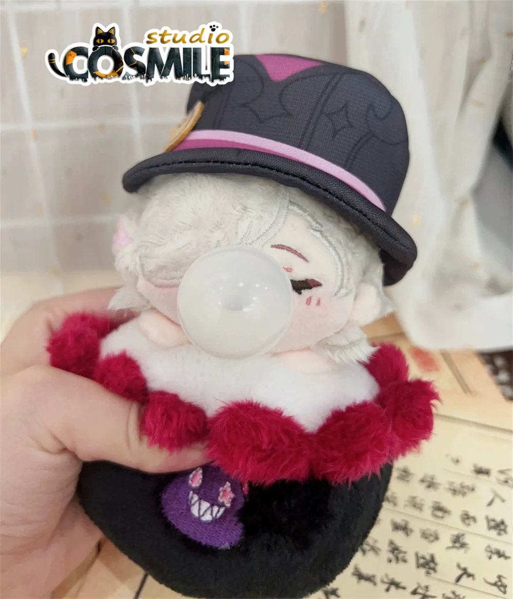 Game Genshin Impact Lyney リネ 리니 Lynette リネット 리넷 Blow bubbles Stuffed Plushie Plush 10cm Doll Toy Keychain ML