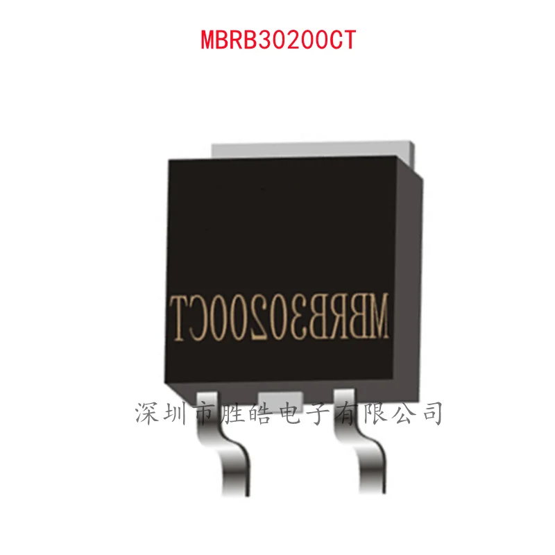 

(10PCS) NEW MBRB30200CT MBRB30200 B30200G 30A200V Schottky Diode TO-263 Integrated Circuit