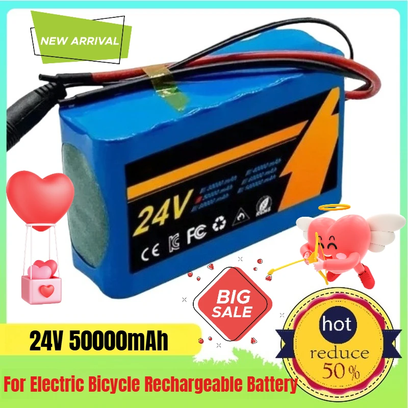 

18650 Lithium Battery 6S2P 24V 50Ah for Electric Bicycle Rechargeable Batteries