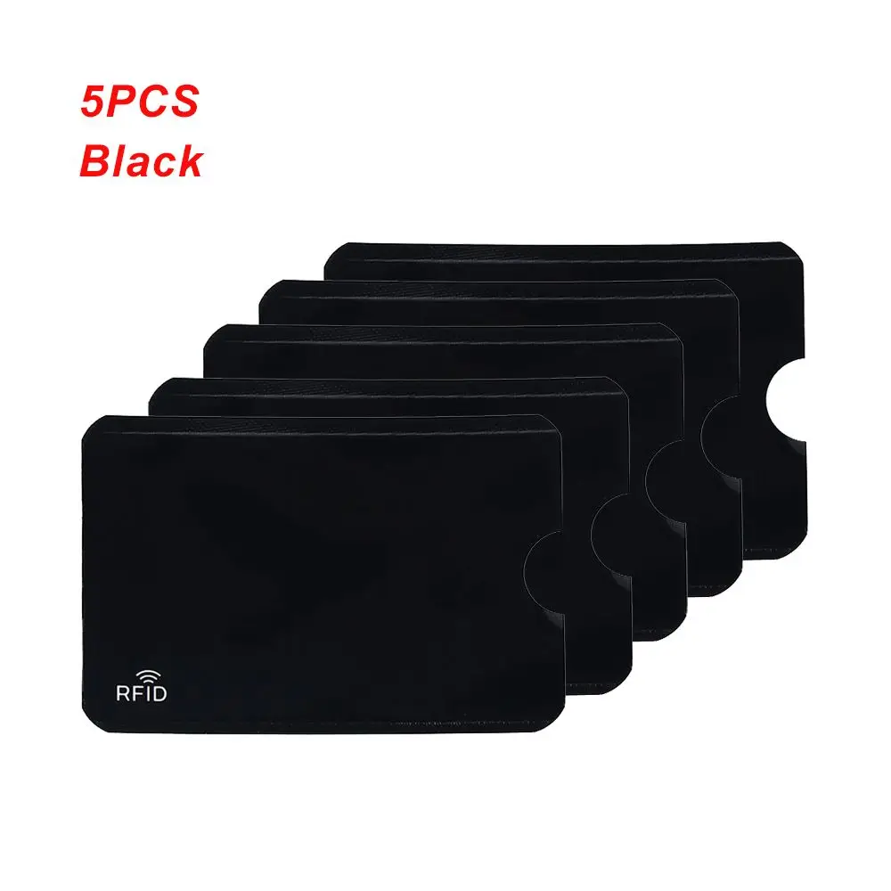 

5PCS Cover Safety Protect Case Cover Credit Cards Blocking Aluminium Rfid Card Holder Anti Thief
