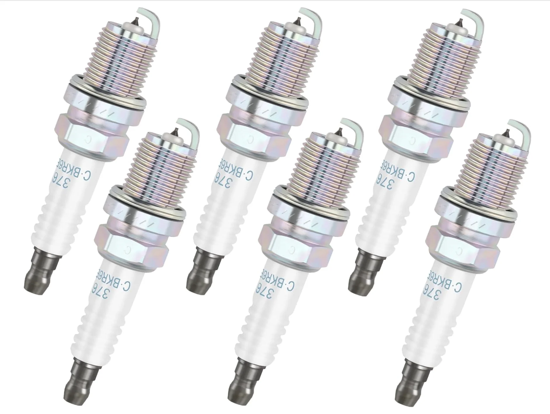 شمعة الإشعال 3764، BKR6EIX-11 متوافقة مع كورولا RAV4 كامري 4 رانر هايلاندر، لـ Maxima Sentra Frontier، 6 قطع