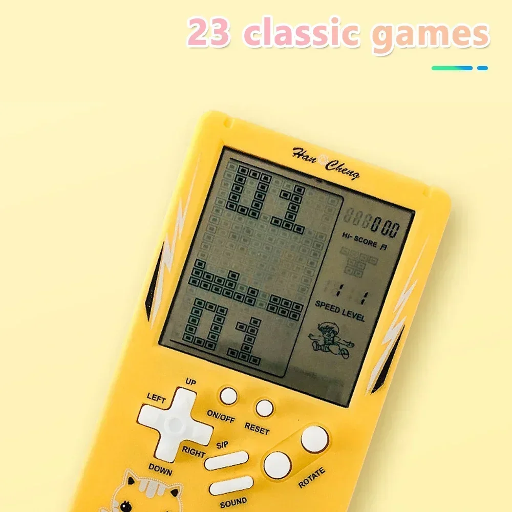 Tetris Nostalgic Retro Handheld Game Console 23 Games Eye Protection and No Radiation Perfect Gift for Children\'s Student Toys