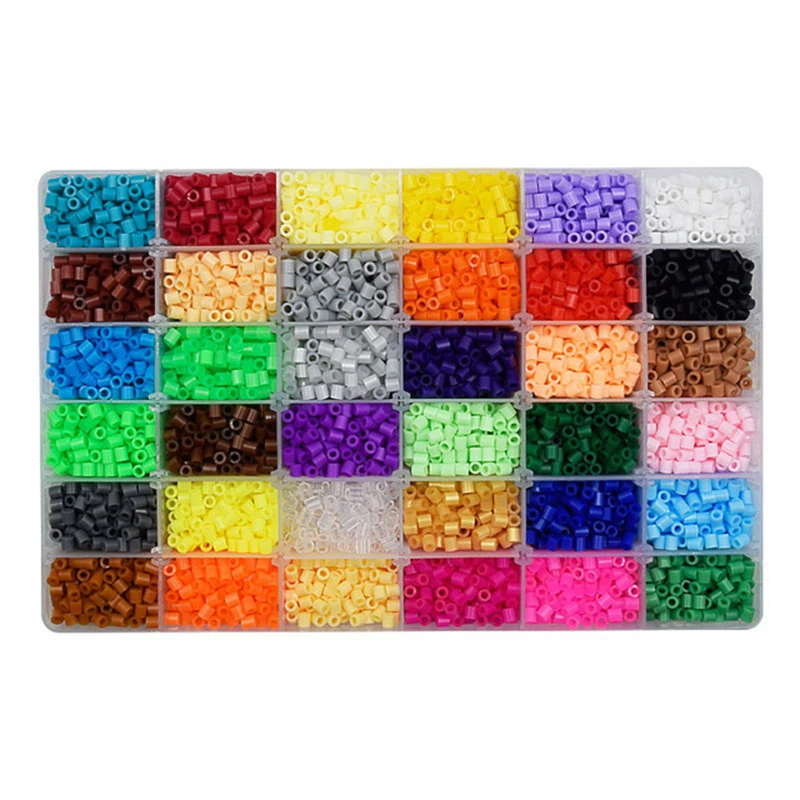 Perler Beads Kit 5mm Kit Hama Beads Creative 3D Puzzle Full Set with All Accessories Ironing Handmade Beads Toy Gift