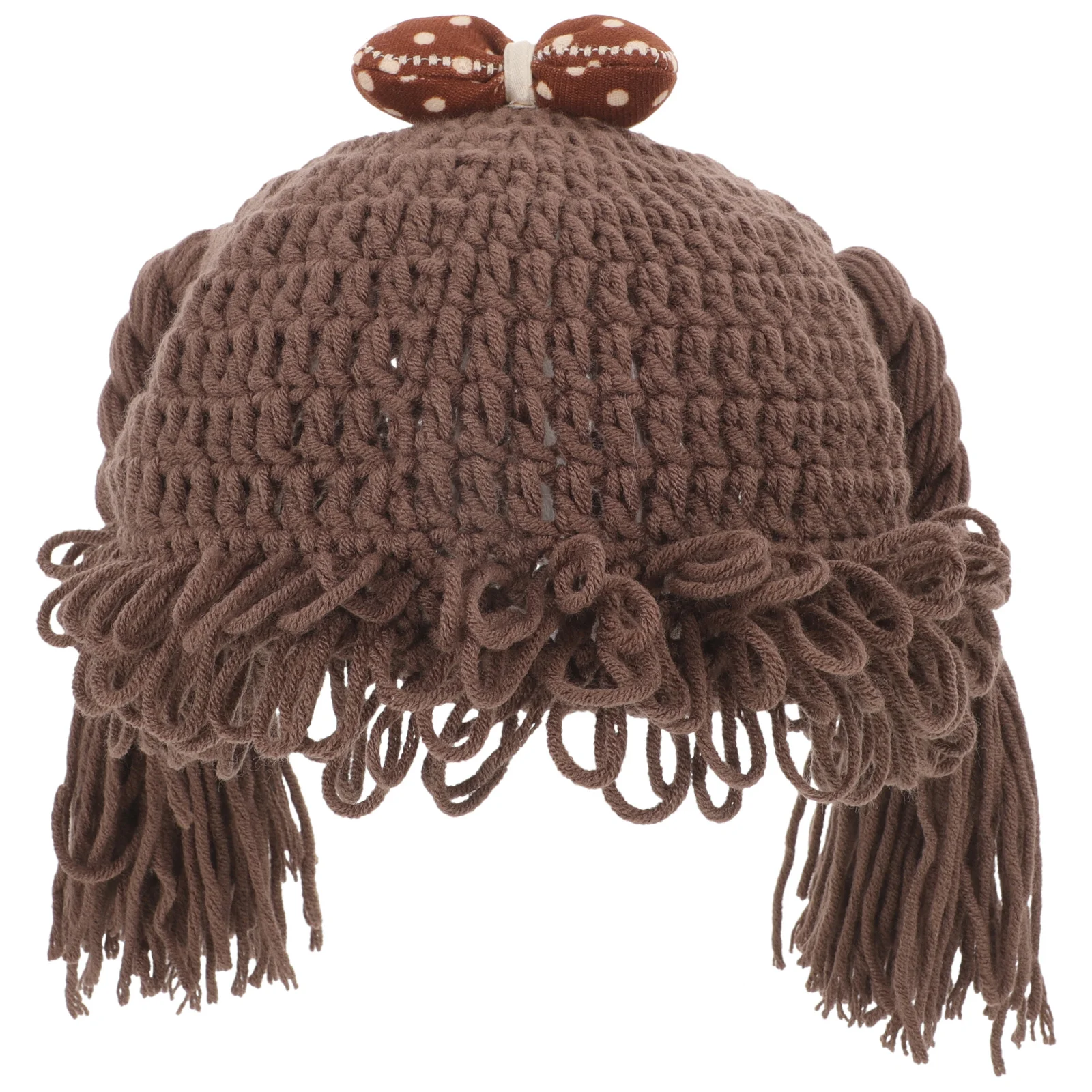 

Baby Knitted Hat Funny Braids Handwoven Winter Warm Beanie Infant Toddler Photography Props Baby Girl Winter Hat