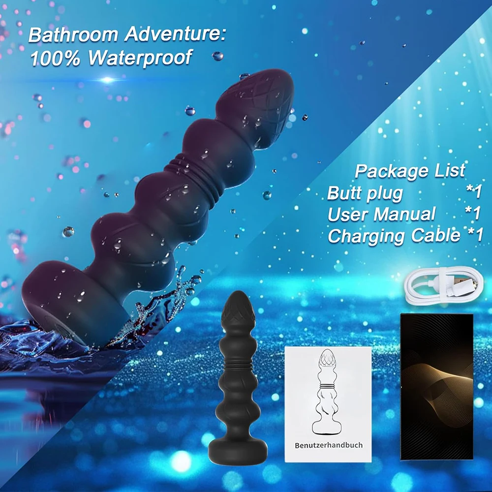 Telescopic Vibrating Butt Plug Anal Vibrator Wireless Remote Sex Toys for Women Ass Anal Dildo Prostate Massager Men Buttplug - view 4