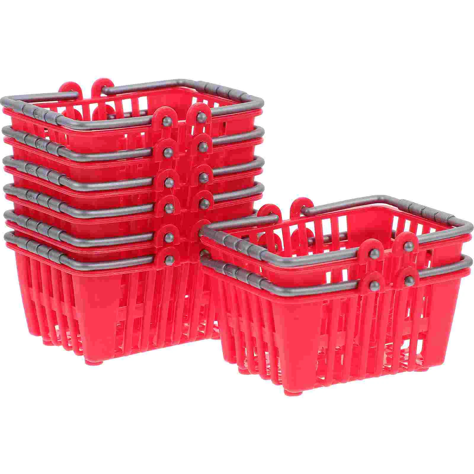 20 stuks mini-winkelmandje supermarkt speelgoed kinderen miniatuur kruidenier plastic meisjes speelgoed leeftijd 4-5 trolley