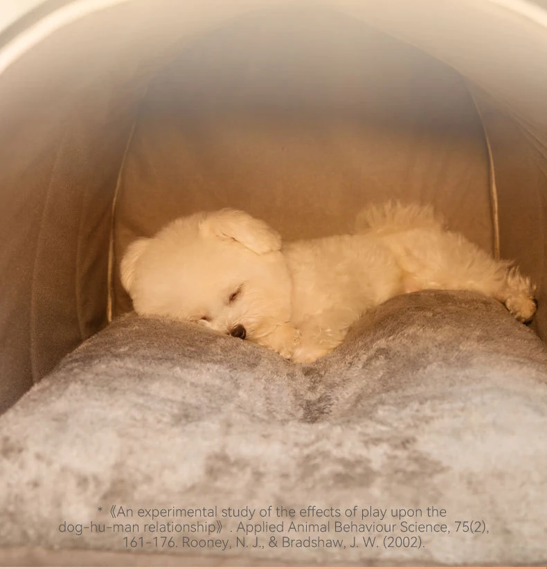 Winter-Hundebett, selbsterwärmend, Welpenhaus, gemütliches Katzenschlafzelt, Höhlenbetten, für drinnen, Kätzchen, Nest, Zwinger, Hütte für kleine, mittelgroße Hunde und Katzen – Detail 5