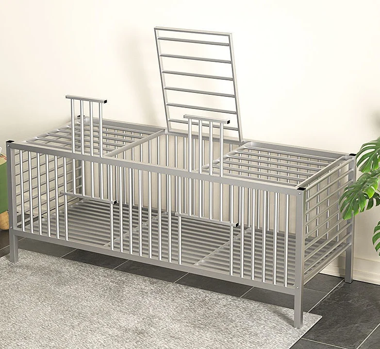 Large Rectangular Breeding Rabbit Cage Thickened Stainless Steel Durable