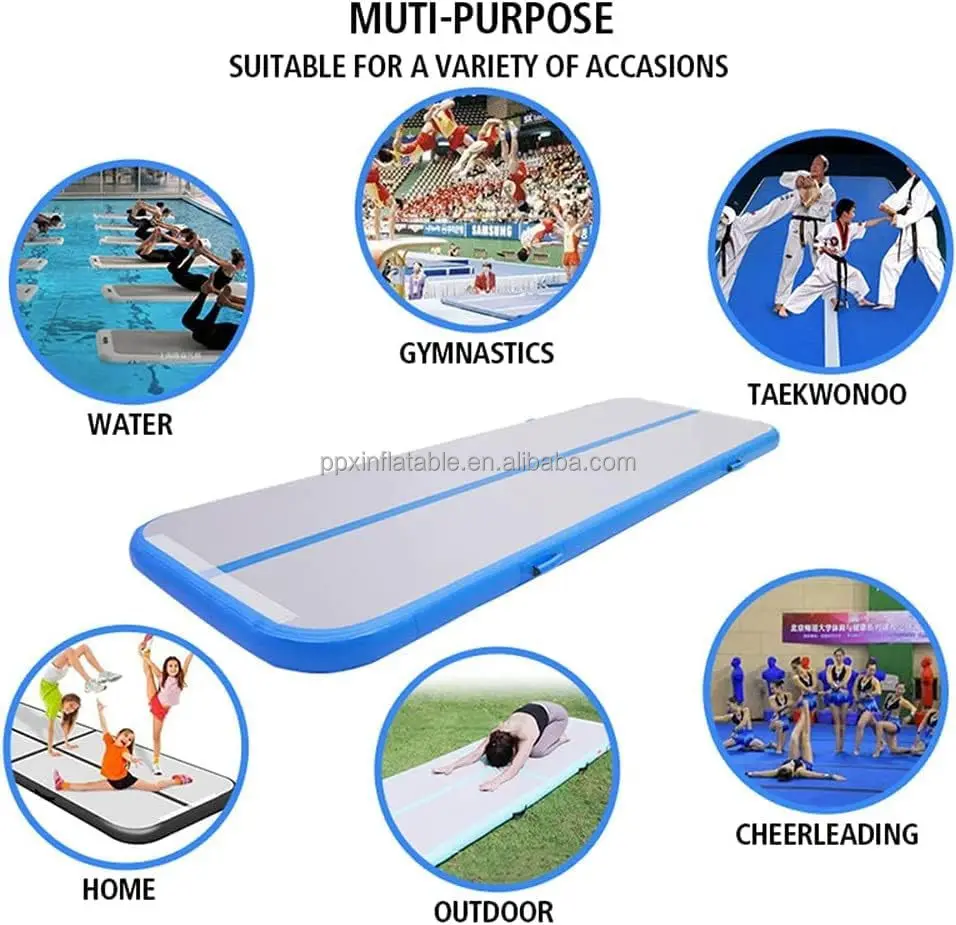 Wholesale 3m Tumbling Airtrack Gym Training Mat Inflatable Gymnastic Air Track Gym Floor Mat for Sale