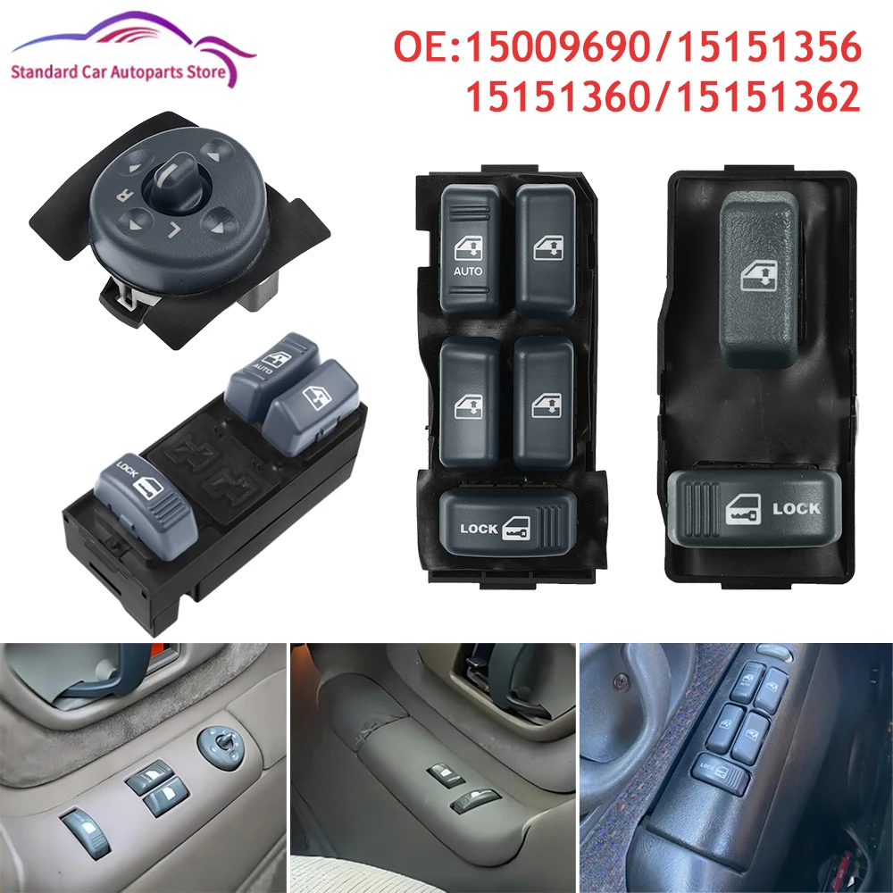 Interruptor de controle de janela elétrica 15009690 15151356 15151360 15151362 interruptor de janela mestre de energia para Chevrolet Suburban GMC Yukon