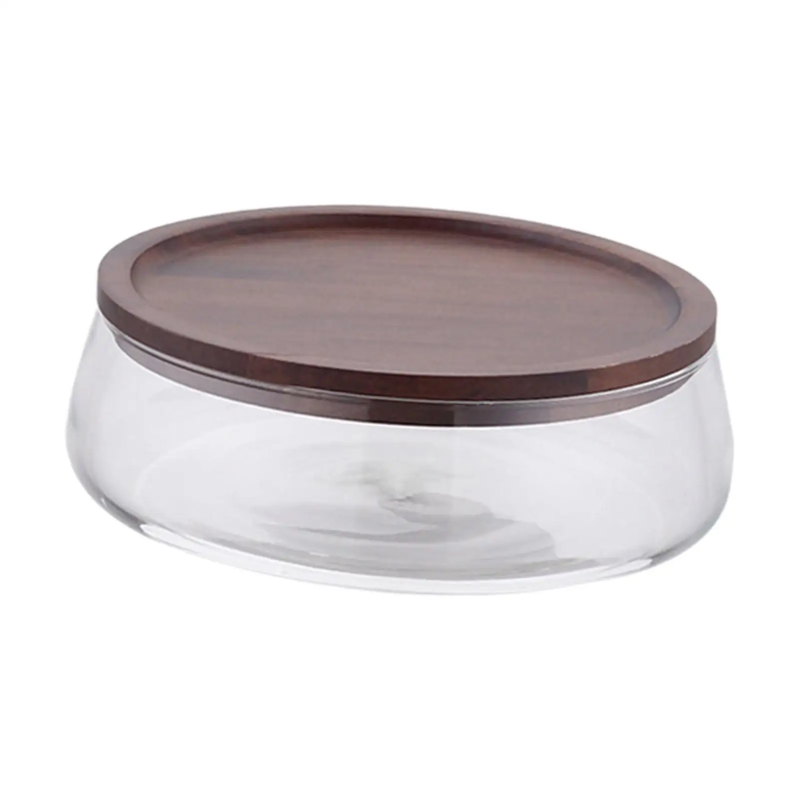 Snack Tray with Lid Dried Fruit Plate with Lid Kitchen Counter Bowl Round Sturdy Fruit Dessert Plate Candy and Nuts Container