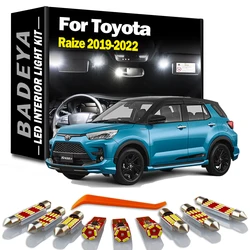 BADEYA 10 Stuks Voor Toyota Raize 2019 2020 2021 2022 Led Interieur Kaart Lichtkoepel Leeslampen Kit Auto accessoires Geen Fout Canbus