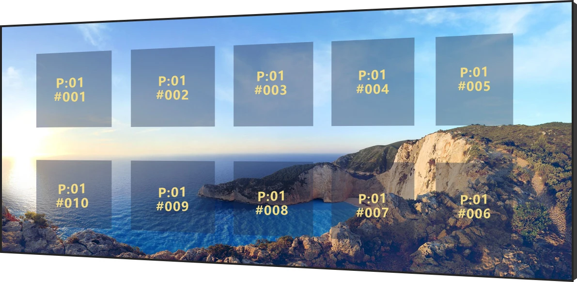 Novastar DIY kartu layar LED, tampilan LED penuh warna penerima DH7508 sistem tampilan kartu 256x256 piksel 8 * antarmuka HUB75E