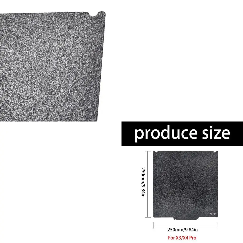 

652f Двойной боковой текстурированный лист PEI для удобного удаления печати и усиления адгезии на принтерах x3pro x4pro