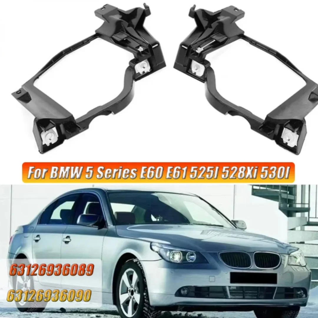 Auto Headlight Mounting Brackets Interior Accessories 63126936089 & 63126936090 Fit for BMW 5 Series E60 E61 525I 528Xi 530I