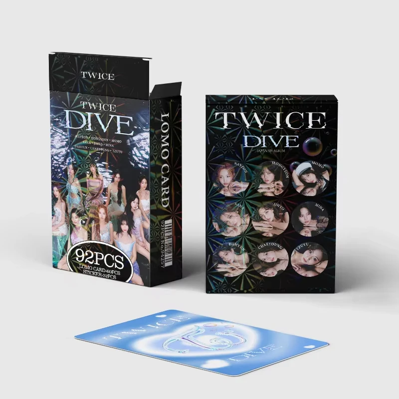 ファンのためのHD印刷されたフォトアルバム,ニエオンアイドルガールグループ,ダイブロモカード,モモジヒョtzuyu sana minaステッカー,ギフト,92ピース/セット