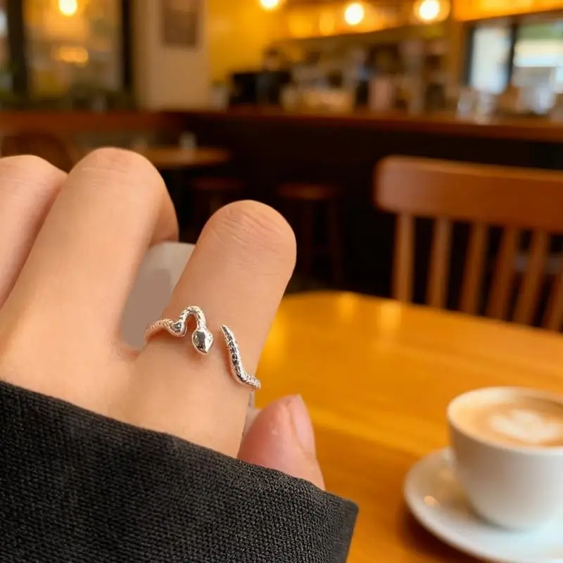 31BF Unique Cats Eye Stone Ring Adjustable Alloy Band Elegant Everyday Jewelry Perfect For Her Birthday Or Anniversary