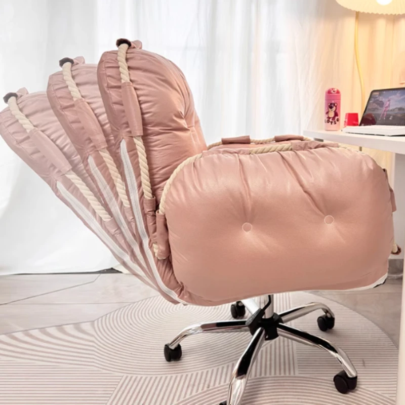 

Bedroom Student Office Chair Conference Reading Backrest Wheels Designer Luxury Office Chair Ergonomic Taburete Home Furniture