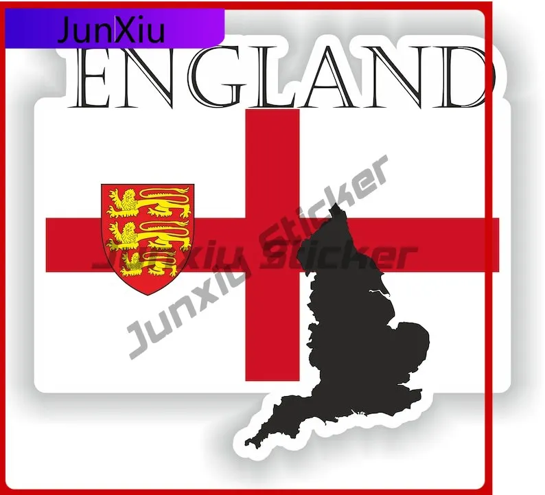 

England Country Project Flag Funny Cute Laptop Helmet Scratch Cover Car Styling Vinyl Decal For Car Truck SUV Window Bumper