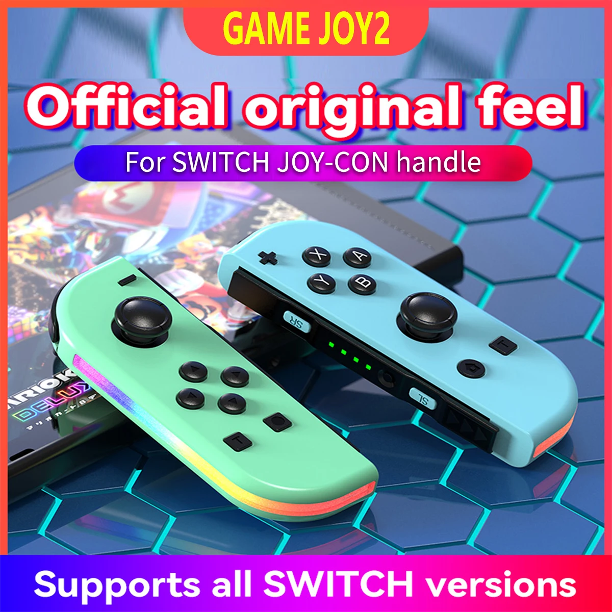 JOY-02 JoyPad Glare Switch Controller Wireless Bluetooth Gamepad Joystick Joy pad (L/R) Motion-Sensing Double Vibration For NS