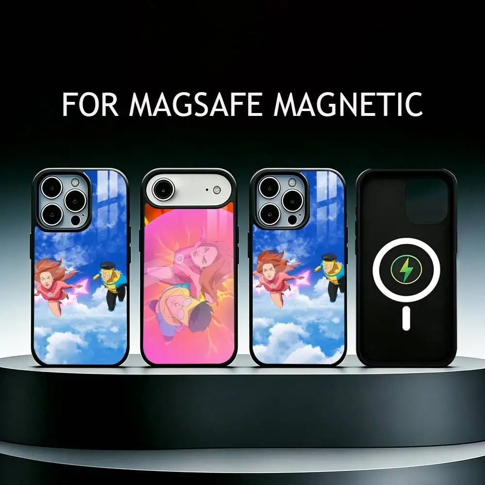 

I-Invincible Phone Case For iPhone17,16,15,14,13,12,11 Plus,Pro Supports Magnetic Wireless Charging