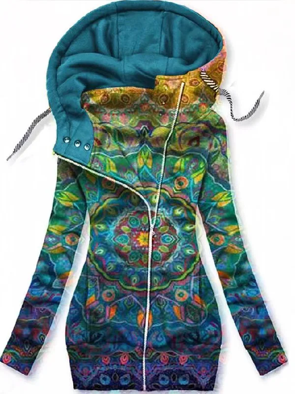 Lässige Damen-Strickjacke für Teenager mit Kapuze, lang, Sve rund, Ne Street Sle, normales, dünnes, reines Farb-Sweatshirt