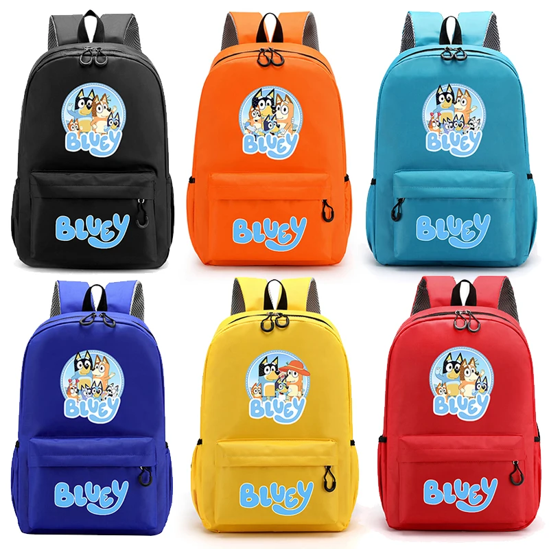 

Студенческий рюкзак серии Blueyi, большая вместимость, сумка для начальной книги с рисунком Бинго, школьные ранцы с милым принтом собаки, забавный подарок на день рождения
