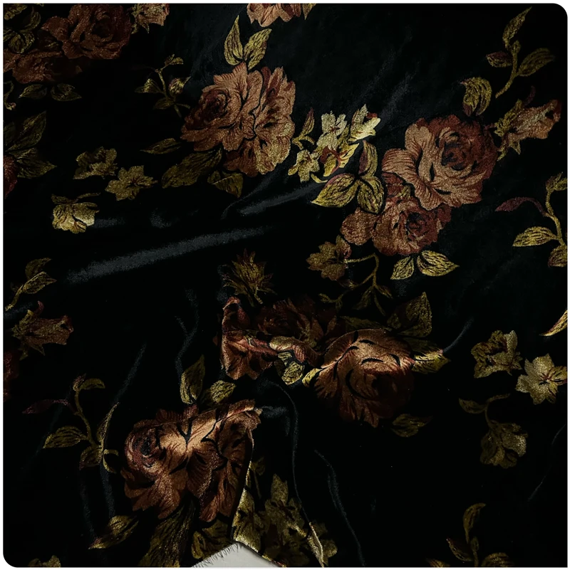 Mulberry Silk Velvet Fabric Cheongsam Dress Shirt Shawl Clothing Fabric