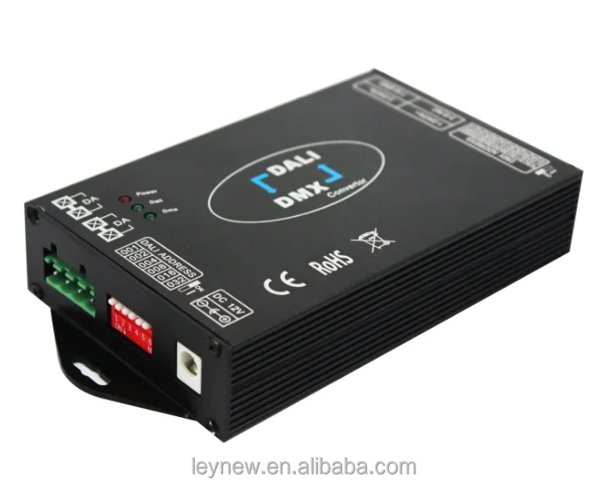 DALI DMX512 Signal Converter DL113, DMX to DALI Lighting System and DALI to DMX Signal Converter