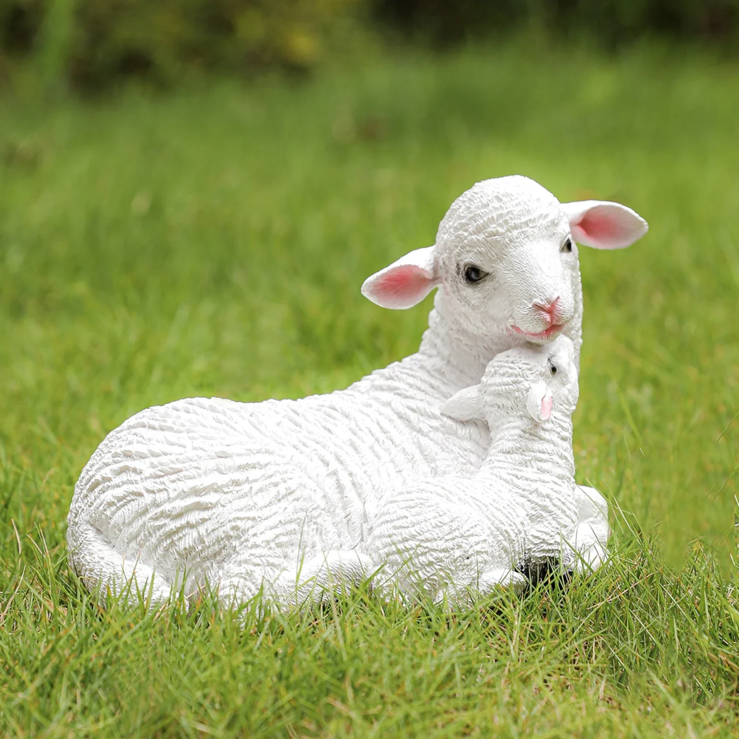 Delightful and whimsical sheep sculptures, charmingly adding a playful touch to your garden decor. These beautifully crafted yar