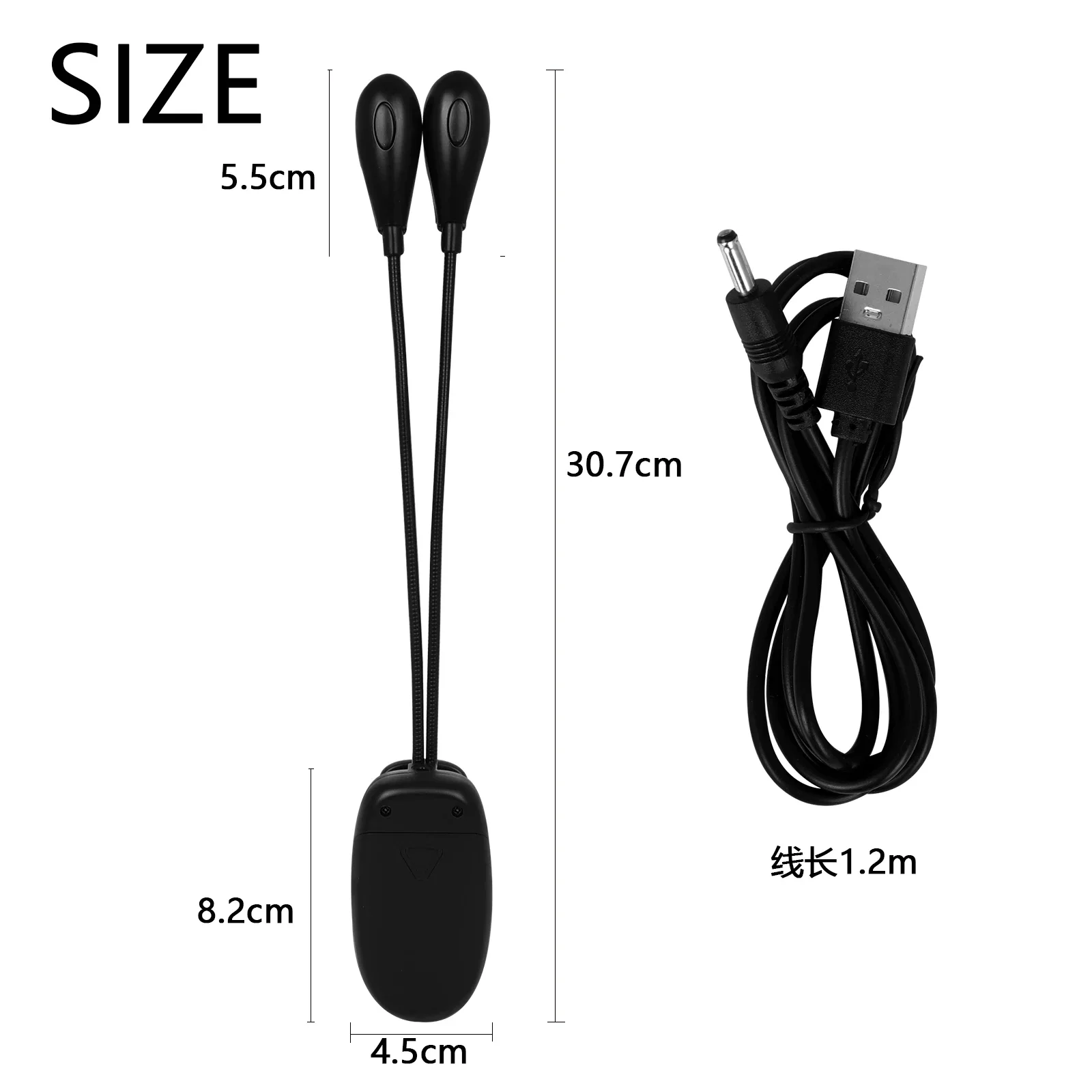 Clip‑on Music Stand Lamp Portable LED Music Score Light USB Touch Control Eye‑Protection Soft Night Light For Sheet Music
