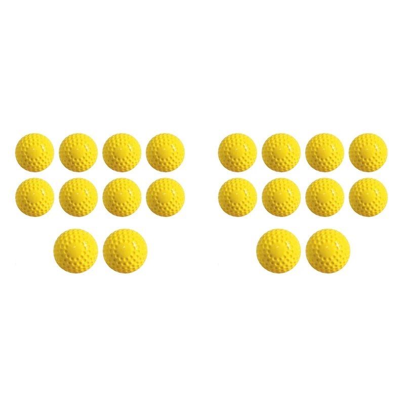 

20 мячей для тренировок по бейсболу, 9-дюймовые мячи для бейсбольной машины для тренировки зрительно-моторной координации, отработки ударов и практики